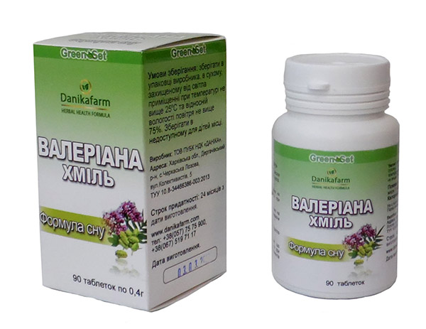 Валериана+хмель,табл. №90/Valerian+hops tabl., 90